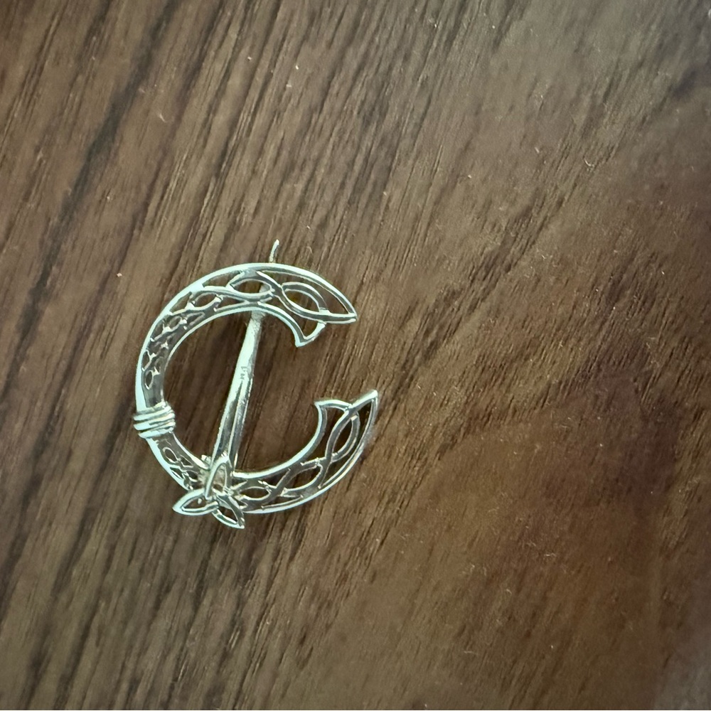 Silver Celtic Brooch